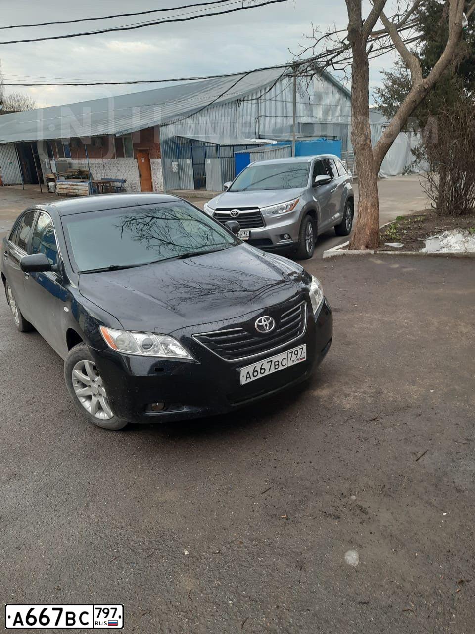 Фото автомобиля TOYOTA CAMRY, 2007 — госномер В373МК761. Цвет: ЧЕРНЫЙ