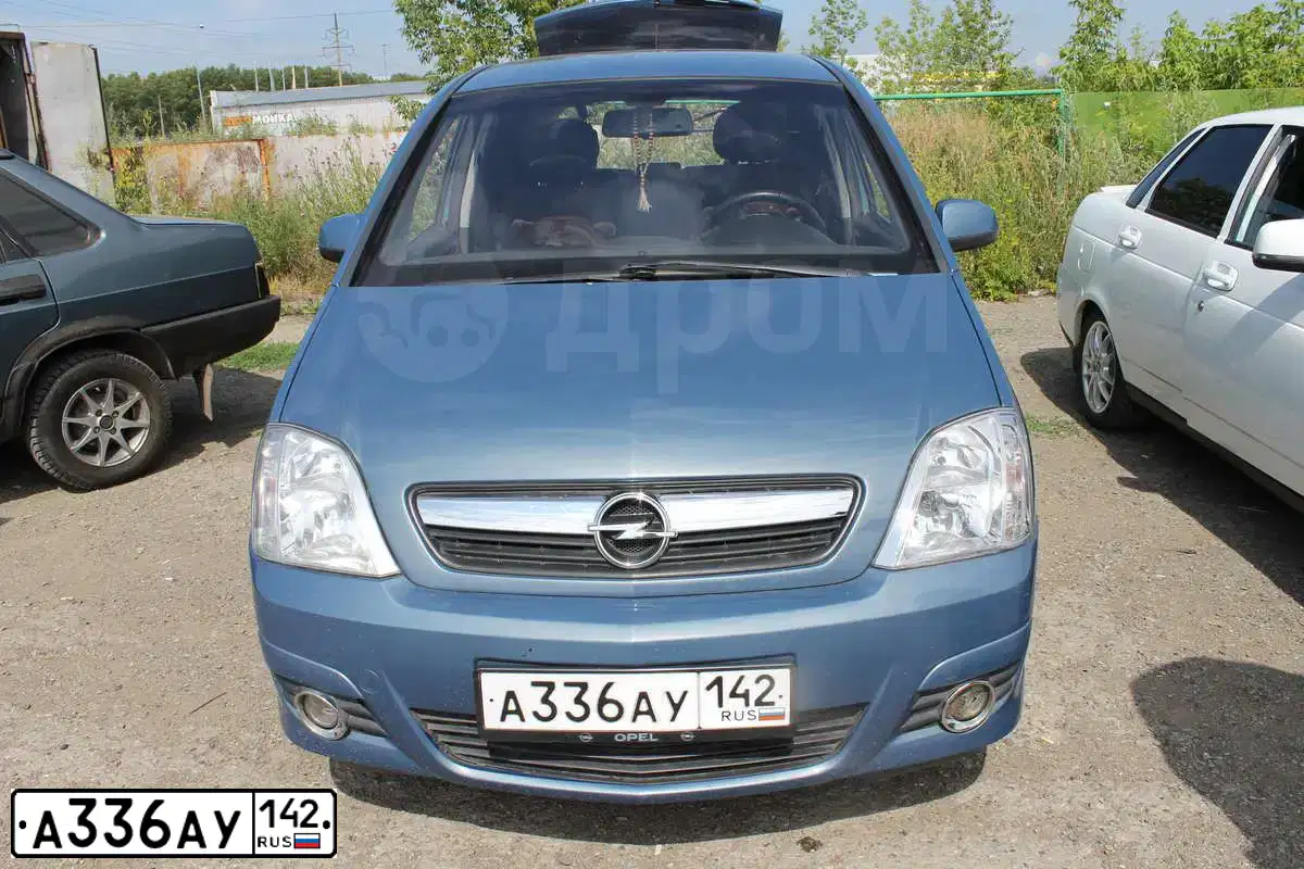 Фото автомобиля OPEL MERIVA, 2006 — госномер А336АУ142. Цвет: СЕРО ГОЛУБОЙ