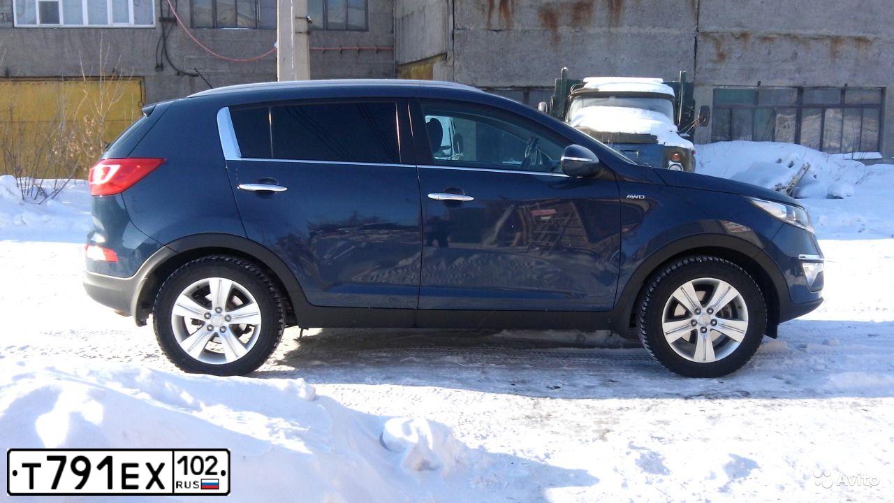 Фото автомобиля KIA SPORTAGE, 2011 — госномер Т791ЕХ102. Цвет: СИНИЙ