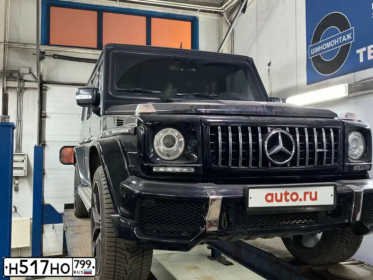 Фото автомобиля MERCEDES G-KLASSE, 2004 — госномер Н162ЕН15. Цвет: ЧЕРНЫЙ