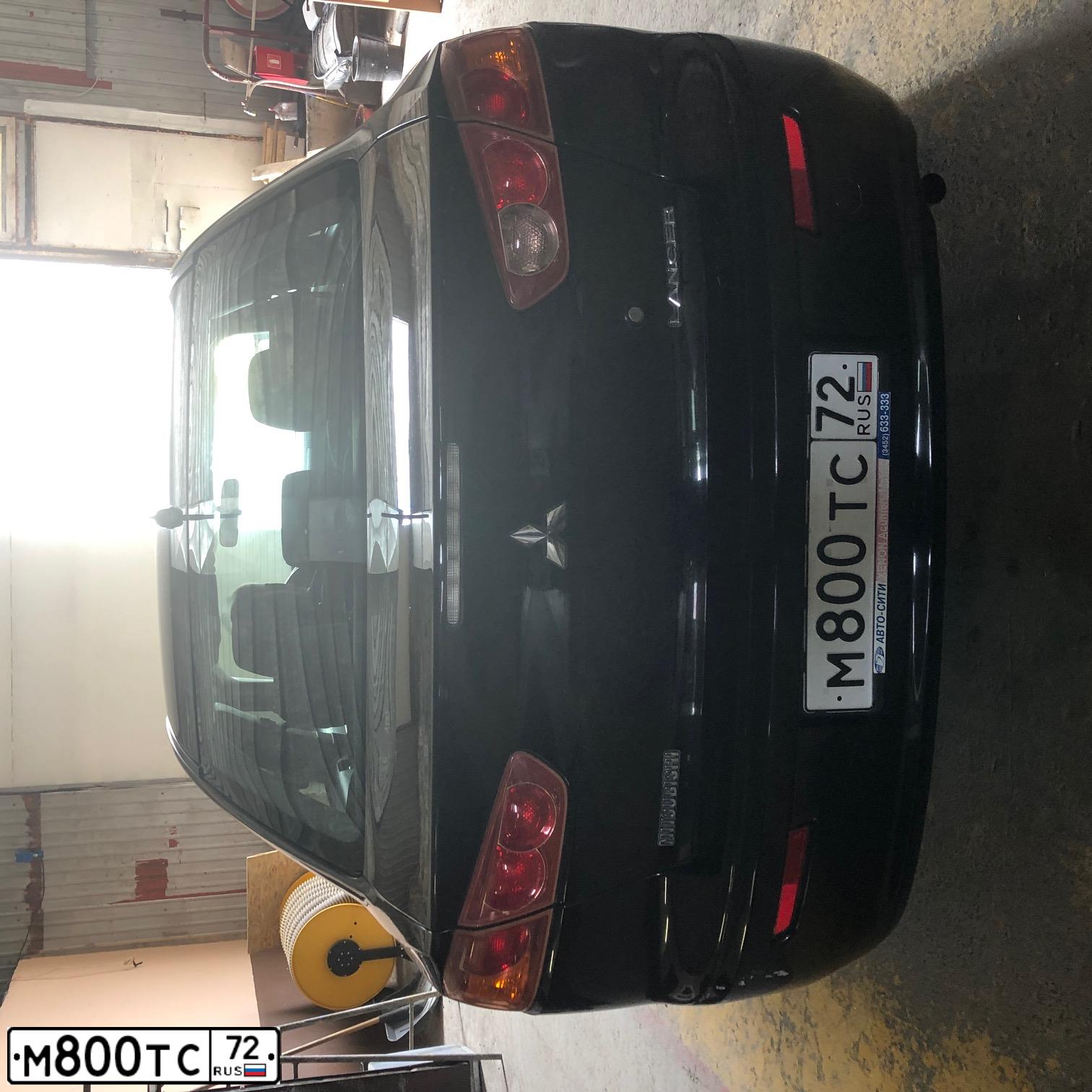 Фото автомобиля MITSUBISHI  LANCER 1.5, 2008 — госномер Х151ХВ72. Цвет: ЧЕРНЫЙ