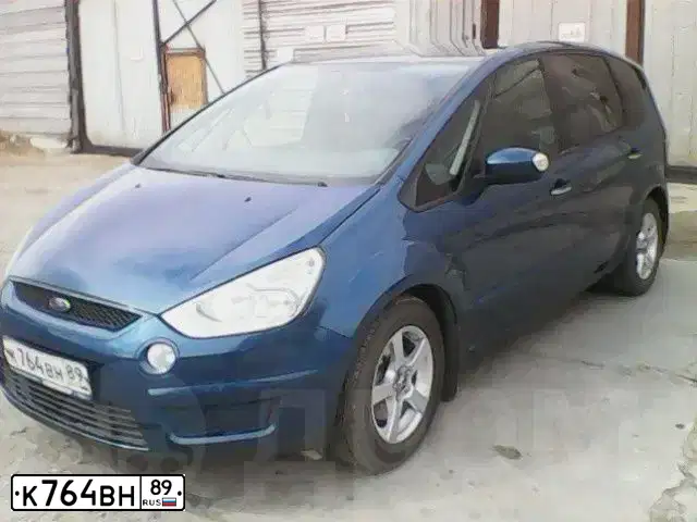 Фото автомобиля FORD S-MAX, 2007 — госномер У466ЕУ72. Цвет: синий