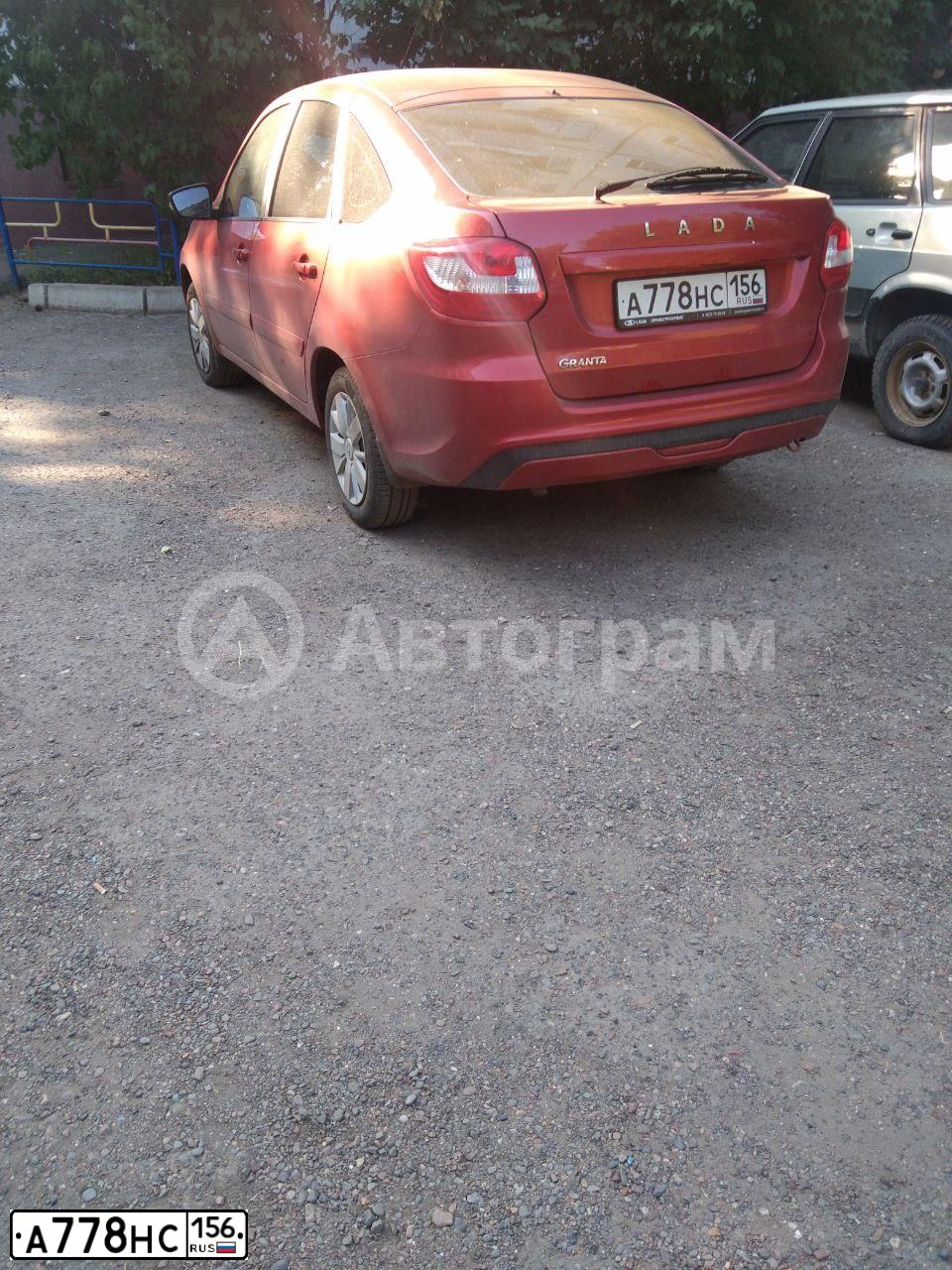 Фото автомобиля LADA 2191 GRANTA, 2020 — госномер А778НС156. Цвет: Красный