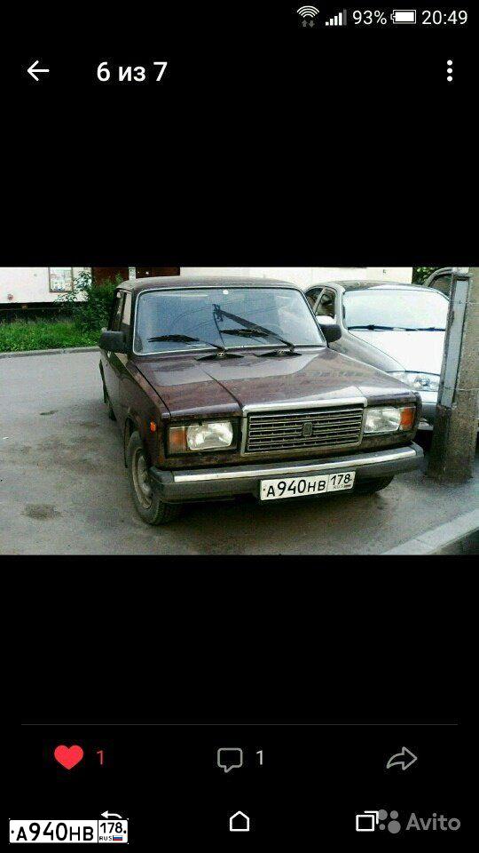 Фото автомобиля LADA 2107, 2006 — госномер М782ТК702. Цвет: ТЕМНО-ВИШНЕВЫЙ