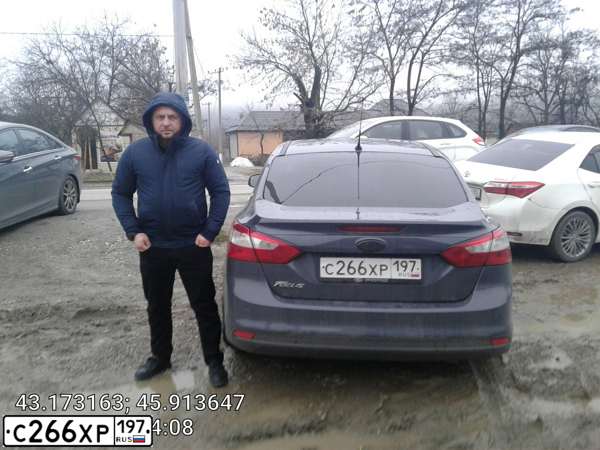 Фото автомобиля FORD FOCUS, 2012 — госномер К125ОО95. Цвет: ТЕМНО-СЕРЫЙ