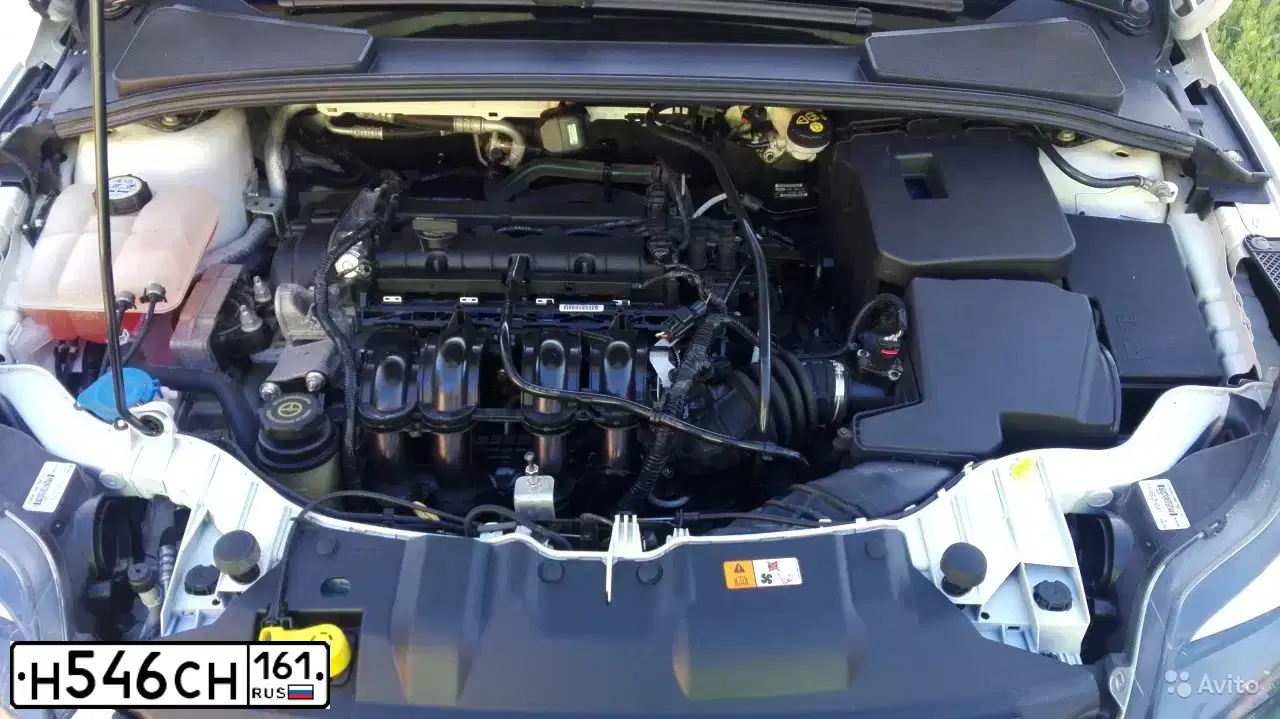 Фото автомобиля FORD FOCUS, 2013 — госномер Н546СН161. Цвет: Белый