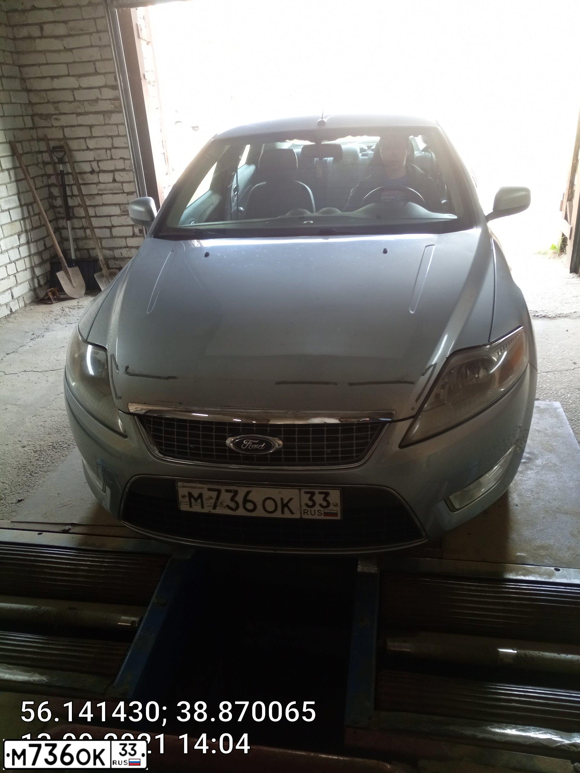 Фото автомобиля FORD MONDEO, 2007 — госномер М736ОК33. Цвет: СЕРЫЙ