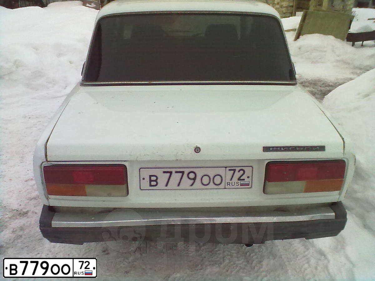 Фото автомобиля LADA 2107, 2002 — госномер В779ОО72. Цвет: ЯРКО-БЕЛЫЙ