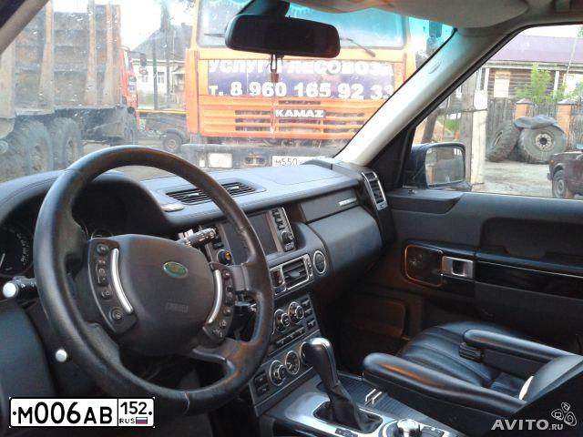 Фото автомобиля LANDROVER RANGE ROVER, 2008 — госномер У009ЕУ52. Цвет: ЧЕРНЫЙ