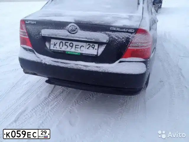 Фото автомобиля LIFAN SOLANO, 2011 — госномер К059ЕС29. Цвет: ЧЕРНЫЙ