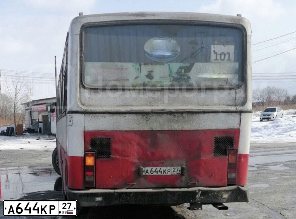 Фото автомобиля DAEWOO SERIE BS, 2010 — госномер А644КР27. Цвет: БОРДОВЫЙ БЕЛЫЙ