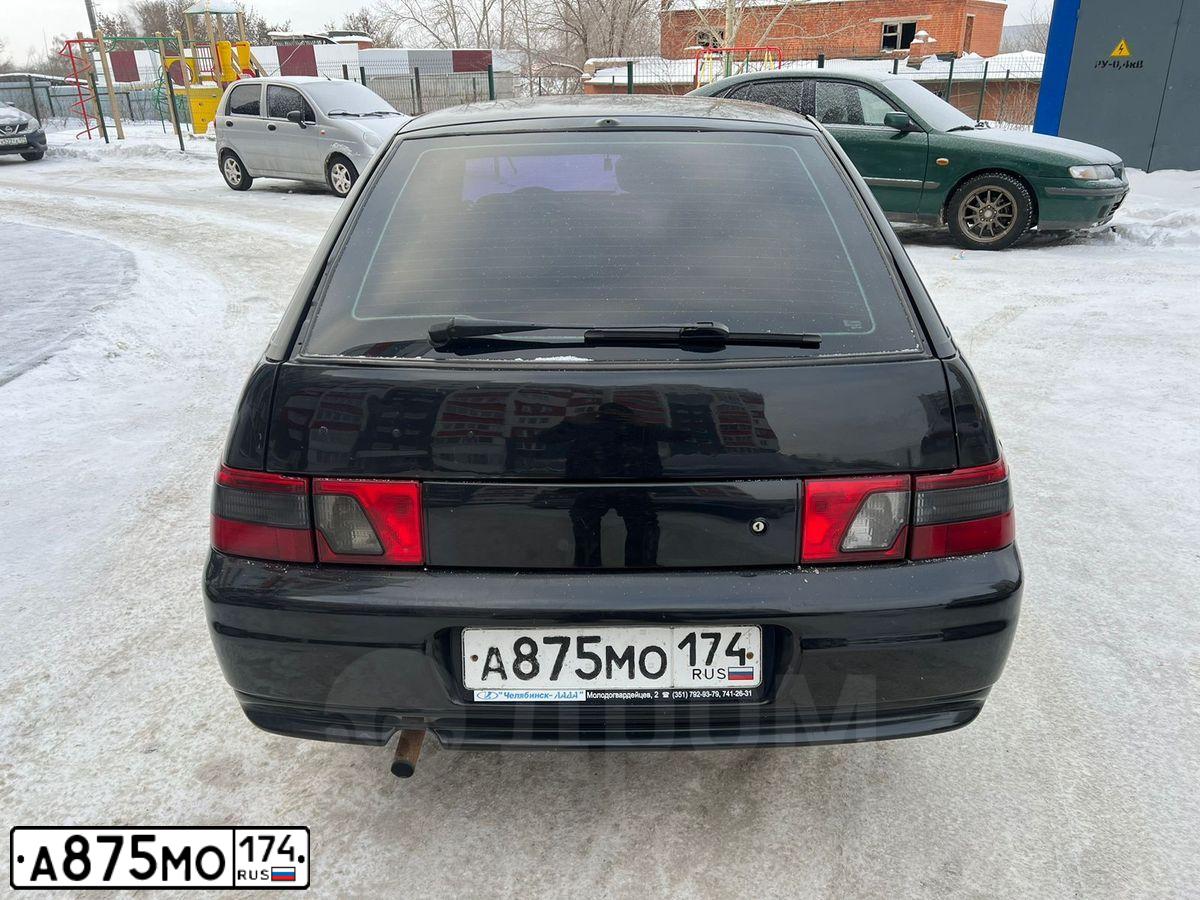 Фото автомобиля LADA 2112, 2008 — госномер А875МО174. Цвет: ЧЕРНЫЙ