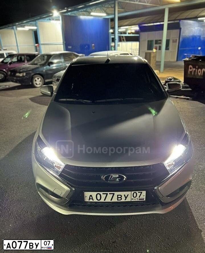 Фото автомобиля LADA 2170 PRIORA, 2012 — госномер У742ЕТ07. Цвет: Белый