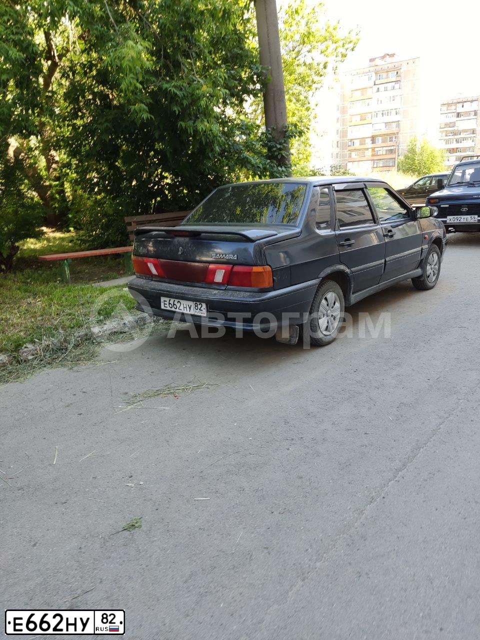 Фото автомобиля LADA 2115 SAMARA, 2007 — госномер Е662НУ82. Цвет: гранатовый металлик