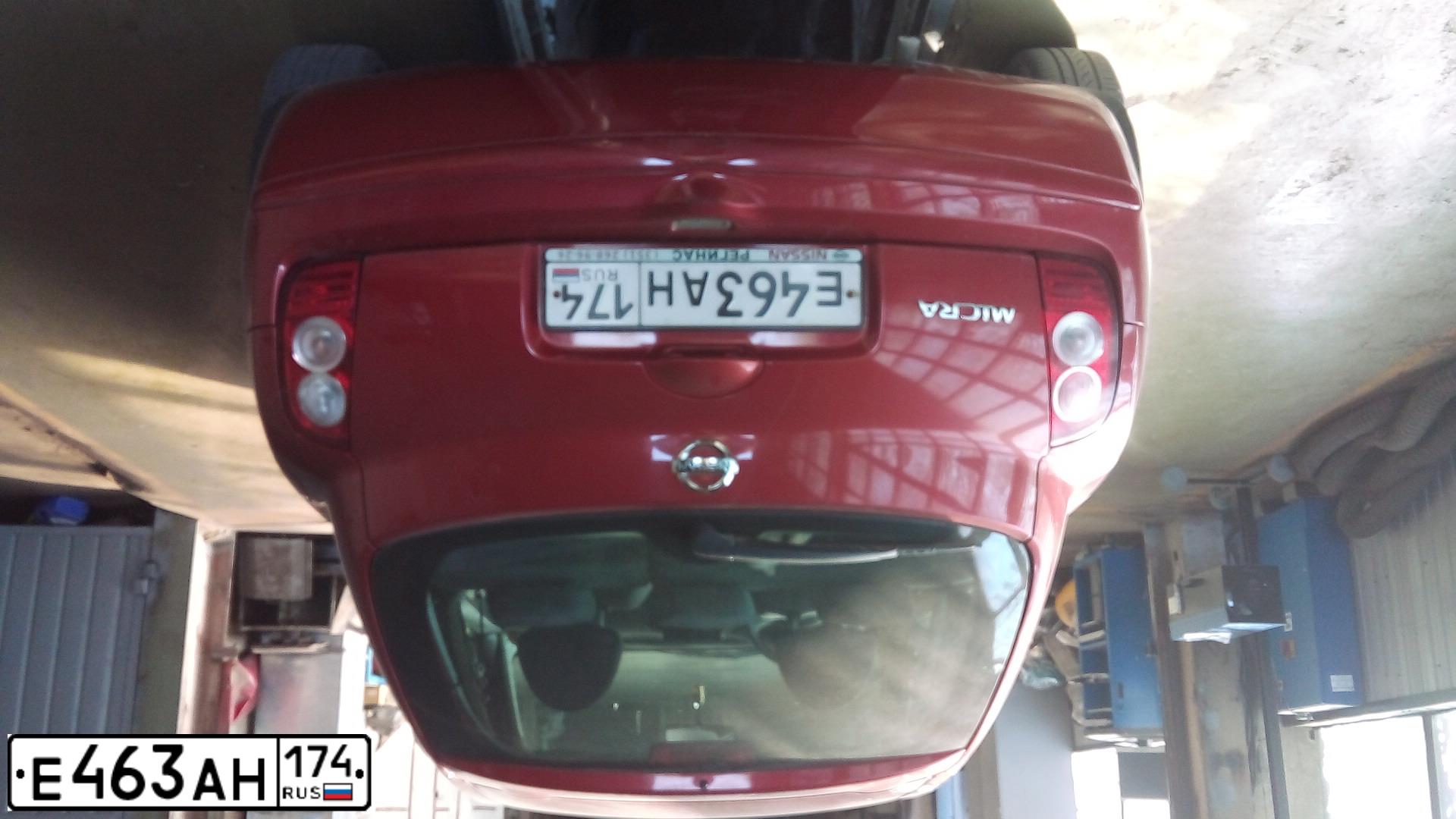 Фото автомобиля NISSAN MICRA, 2007 — госномер Т926УА196. Цвет: ТЕМНО-КРАСНЫЙ