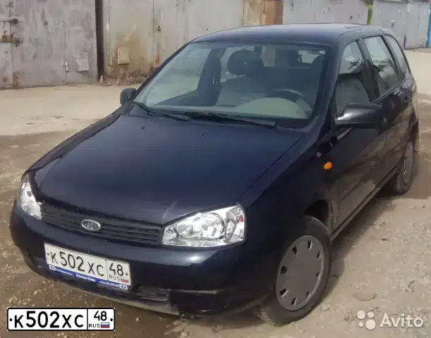 Фото автомобиля LADA 1117 KALINA, 2010 — госномер К502ХС48. Цвет: ТЕМНО-СИНИЙ