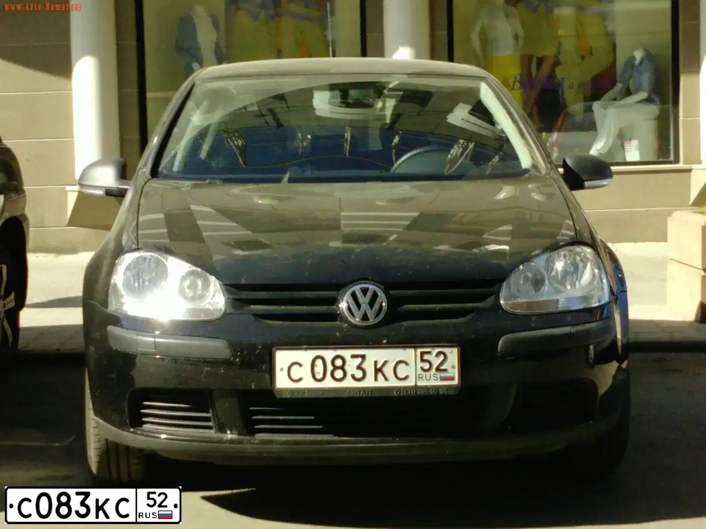 Фото автомобиля VOLKSWAGEN GOLF, 2008 — госномер К019АК37. Цвет: ЧЕРНЫЙ