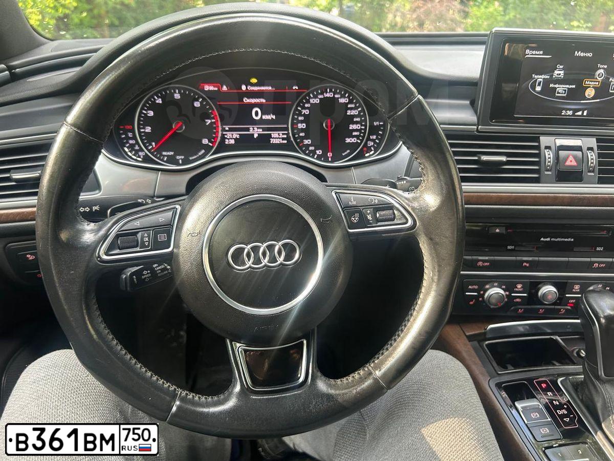 Фото автомобиля AUDI A6, 2014 — госномер В361ВМ750. Цвет: КОРИЧНЕВЫЙ СВЕТЛЫЙ