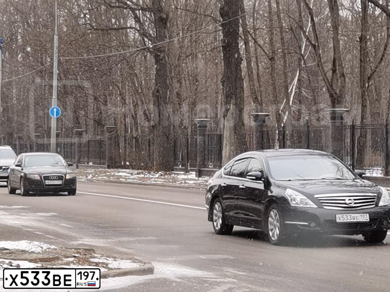 Фото автомобиля NISSAN TEANA, 2010 — госномер Х533ВЕ197. Цвет: ЧЕРНЫЙ