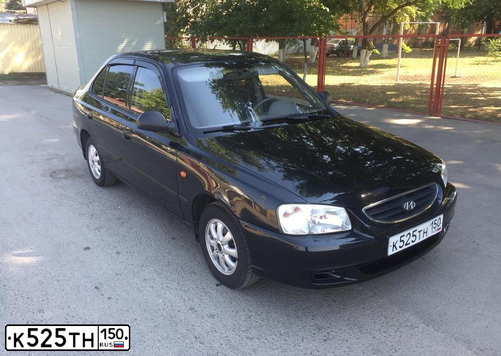 Фото автомобиля TAGAZ ACCENT, 2008 — госномер Н578ТН161. Цвет: ЧЕРНЫЙ