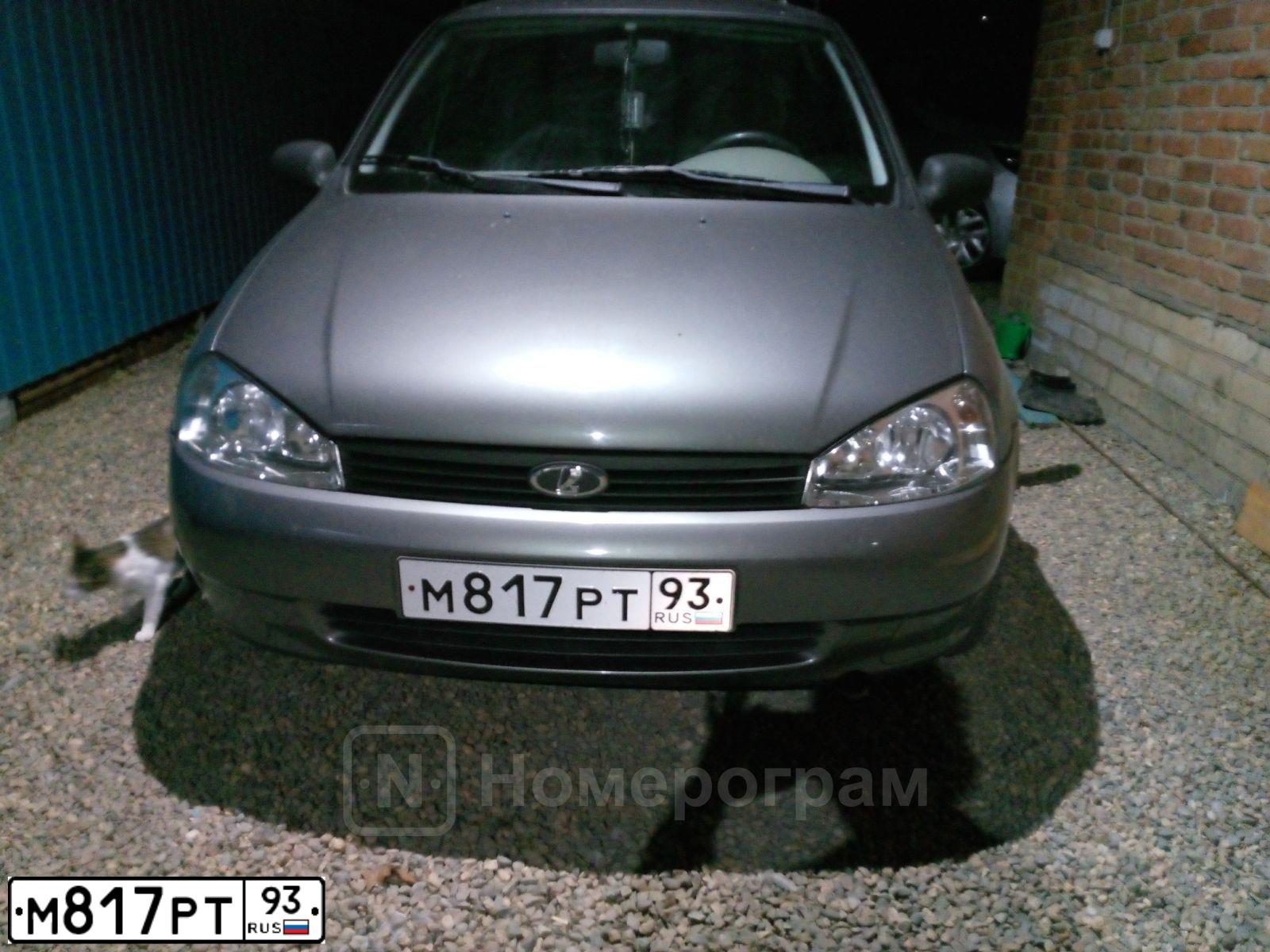 Фото автомобиля LADA 1118 KALINA, 2009 — госномер М817РТ93. Цвет: ТЕМНО-СЕРЫЙ МЕТАЛЛИК