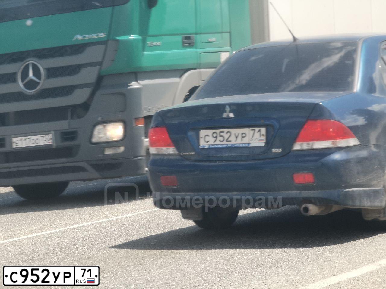 Фото автомобиля MITSUBISHI  LANCER 1.6, 2006 — госномер В538ТС09. Цвет: синий