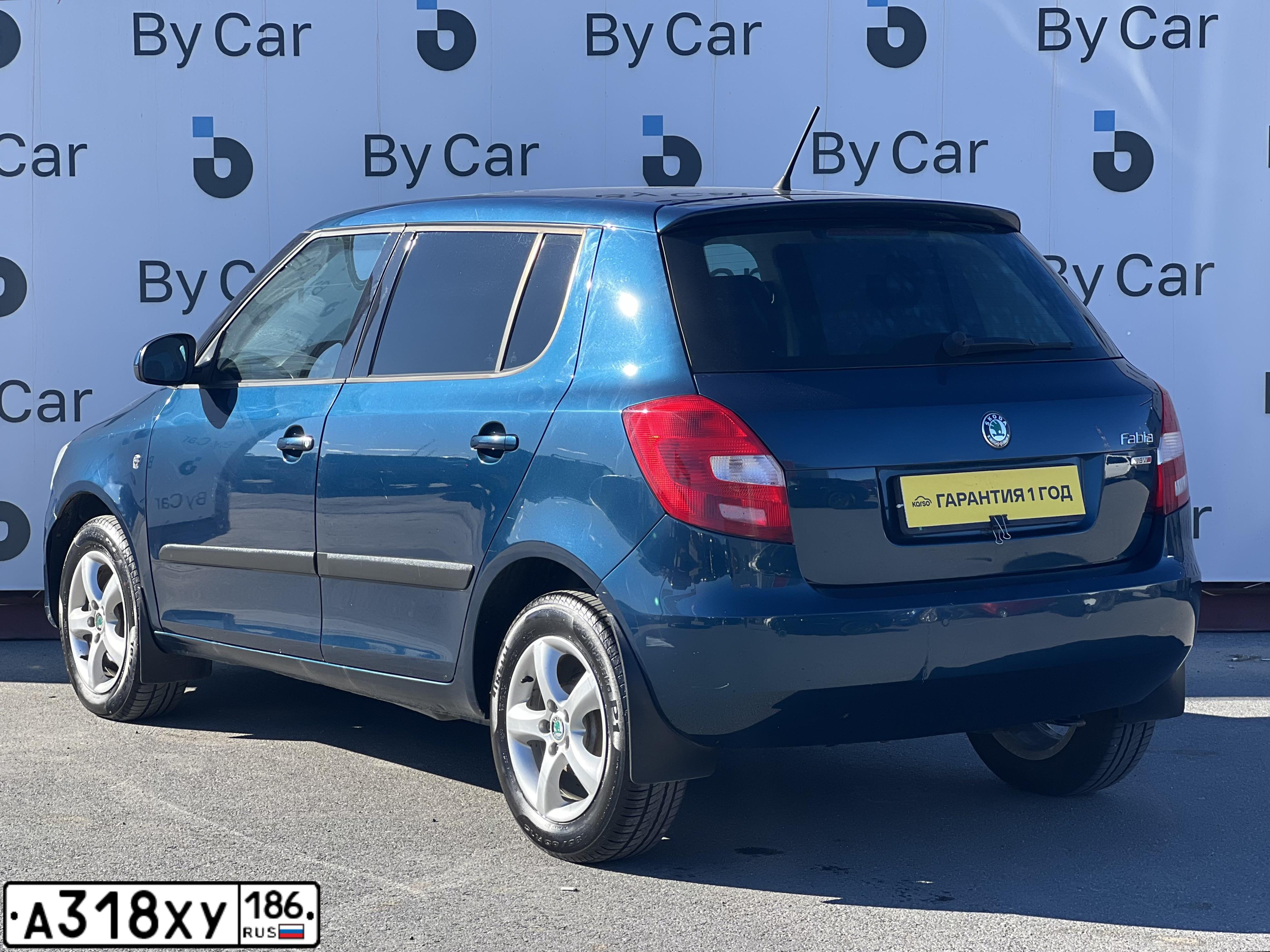 Фото автомобиля SKODA FABIA, 2012 — госномер А755УР86. Цвет: СИНИЙ