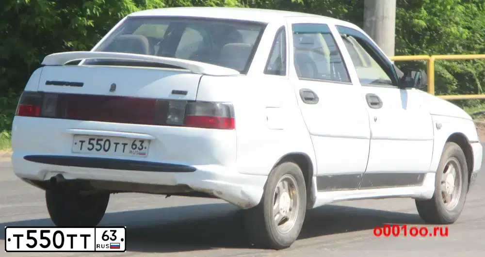 Фото автомобиля LADA 2110, 1999 — госномер Т550ТТ63. Цвет: ЯРКО-БЕЛЫЙ