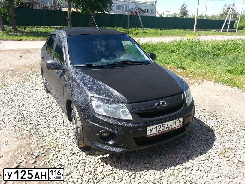 Фото автомобиля LADA 2190 GRANTA, 2014 — госномер А029КС156. Цвет: ЧЕРНЫЙ