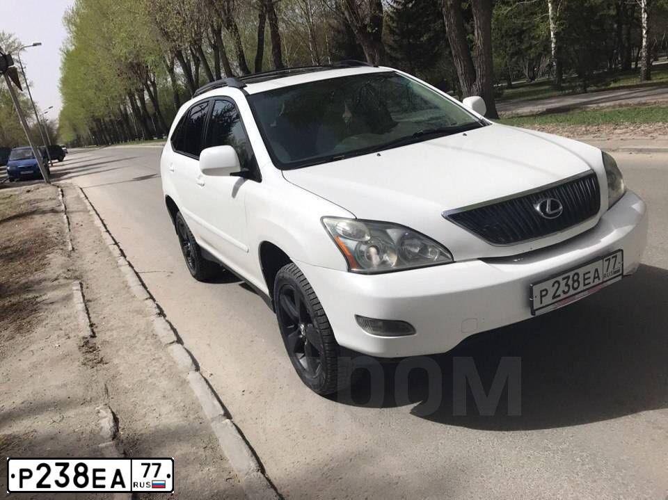 Фото автомобиля LEXUS RX, 2004 — госномер Е383УЕ154. Цвет: Белый