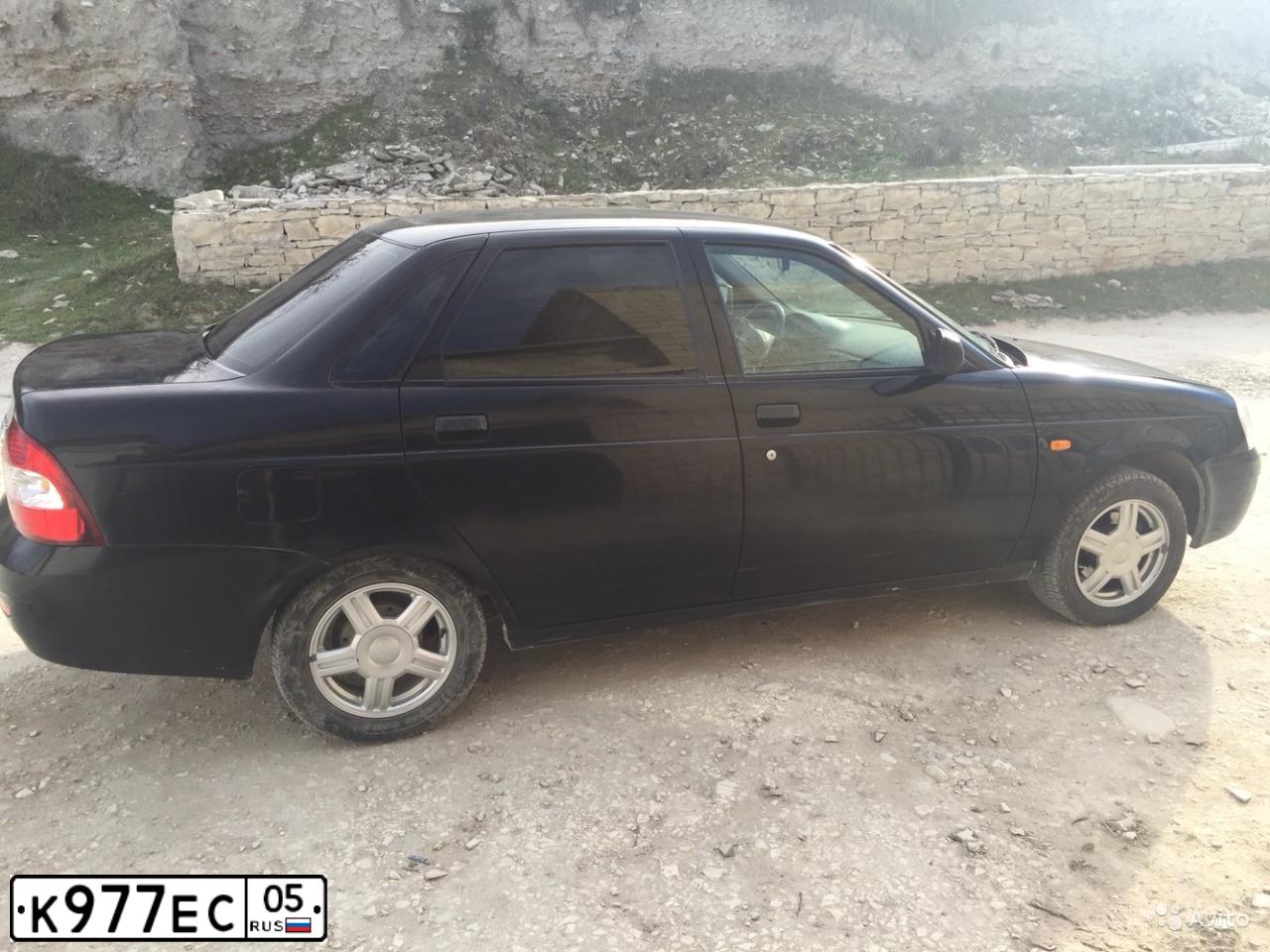 Фото автомобиля LADA 2170 PRIORA, 2009 — госномер К977ЕС05. Цвет: Сине-Черный