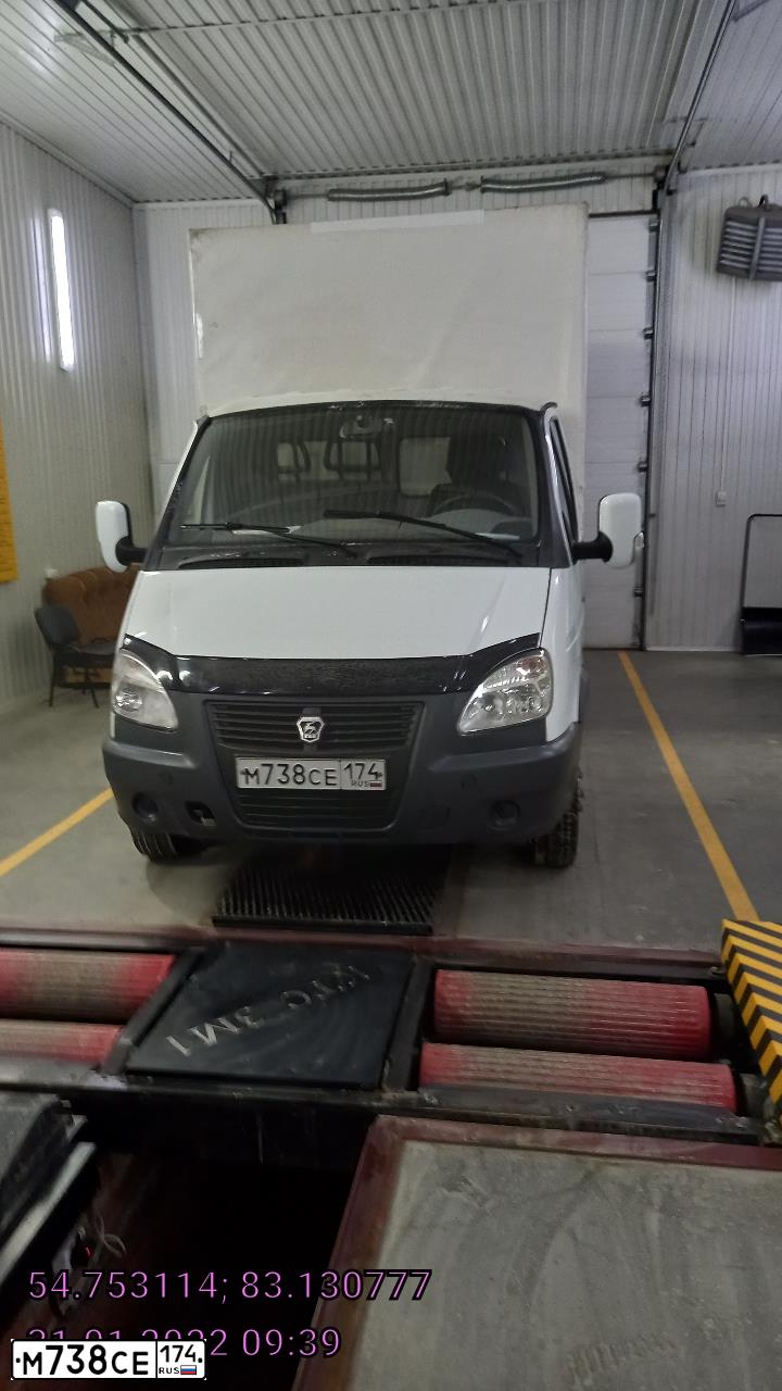 Фото автомобиля GAZ 3302 EL, 2007 — госномер К925КЕ154. Цвет: Белый