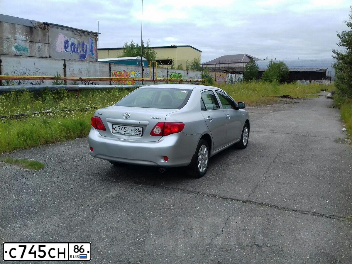 Фото автомобиля TOYOTA COROLLA, 2007 — госномер С745СН86. Цвет: Серый