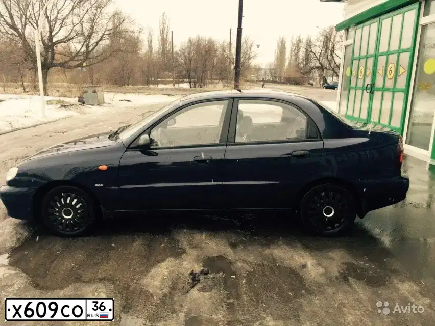Фото автомобиля ZAZ LANOS, 2007 — госномер Х609СО36. Цвет: ТЕМНО-СИНИЙ