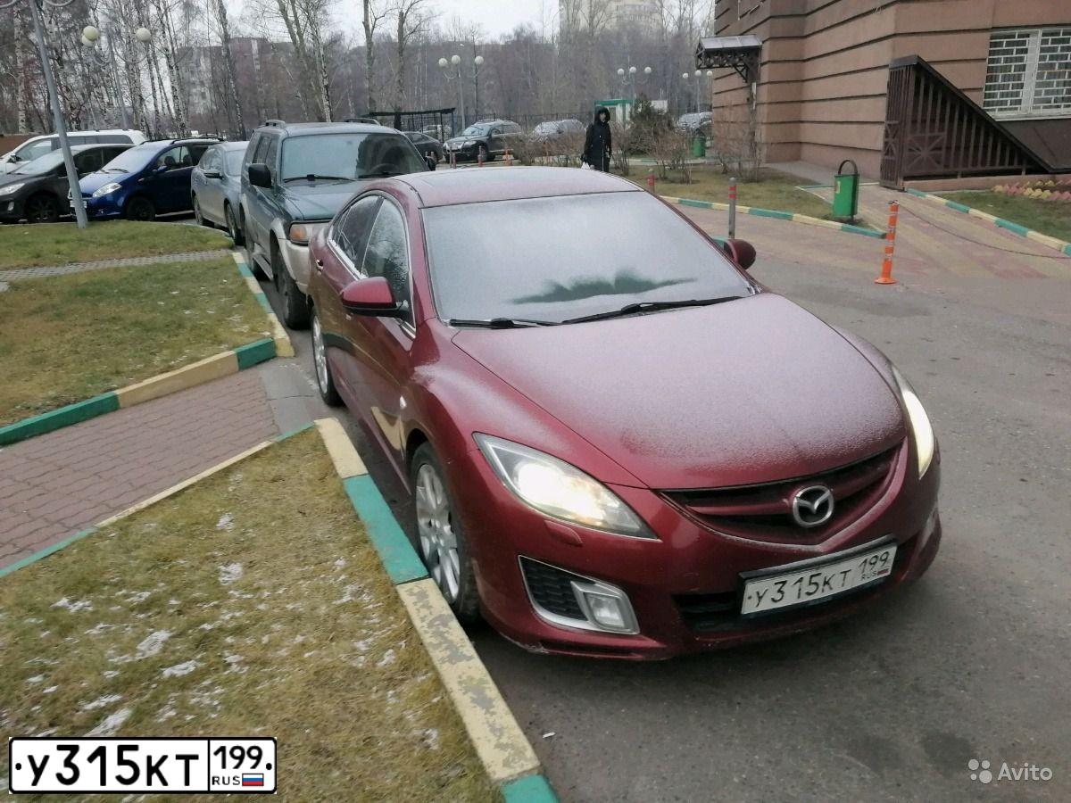 Фото автомобиля MAZDA 6, 2008 — госномер К160НМ761. Цвет: Красный