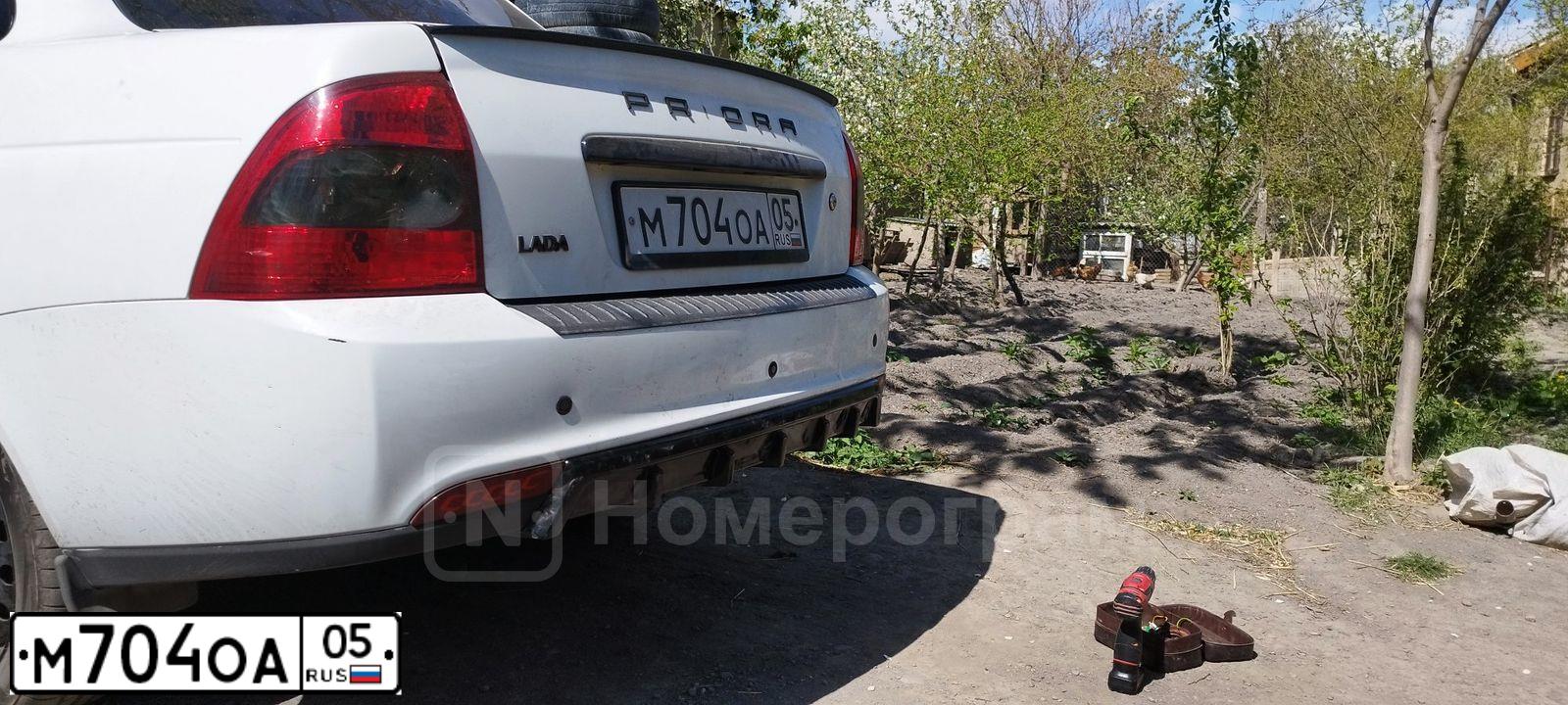 Фото автомобиля LADA 2170 PRIORA, 2011 — госномер Н205ВА05. Цвет: Белый