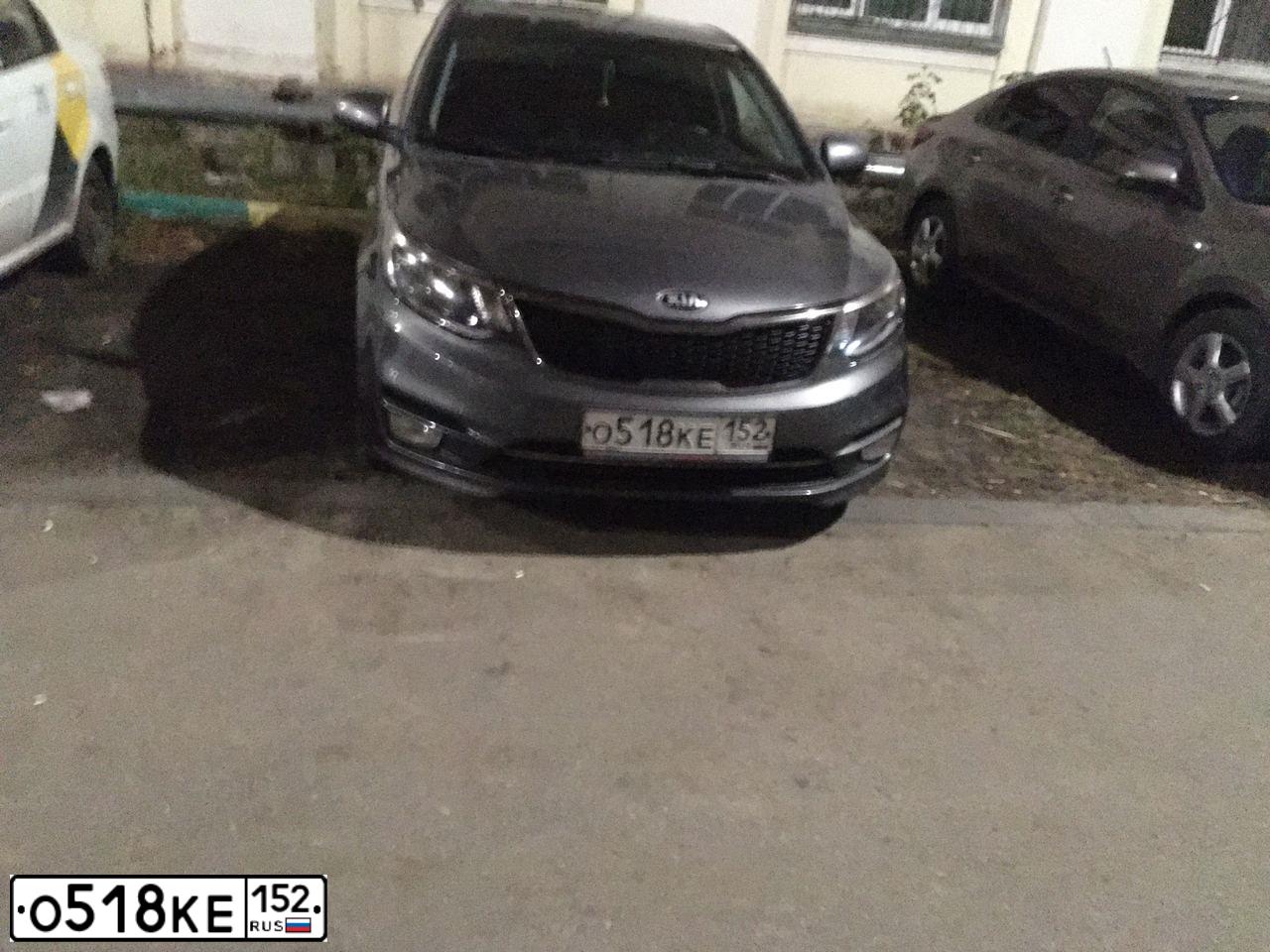 Фото автомобиля KIA RIO, 2016 — госномер С588ВН58. Цвет: темно-серый