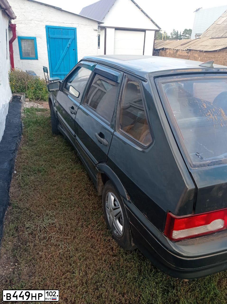 Фото автомобиля LADA 2114 SAMARA, 2006 — госномер В449НР102. Цвет: ЗОЛОТИСТЫЙ ТЕМНО-ЗЕЛЕНЫЙ