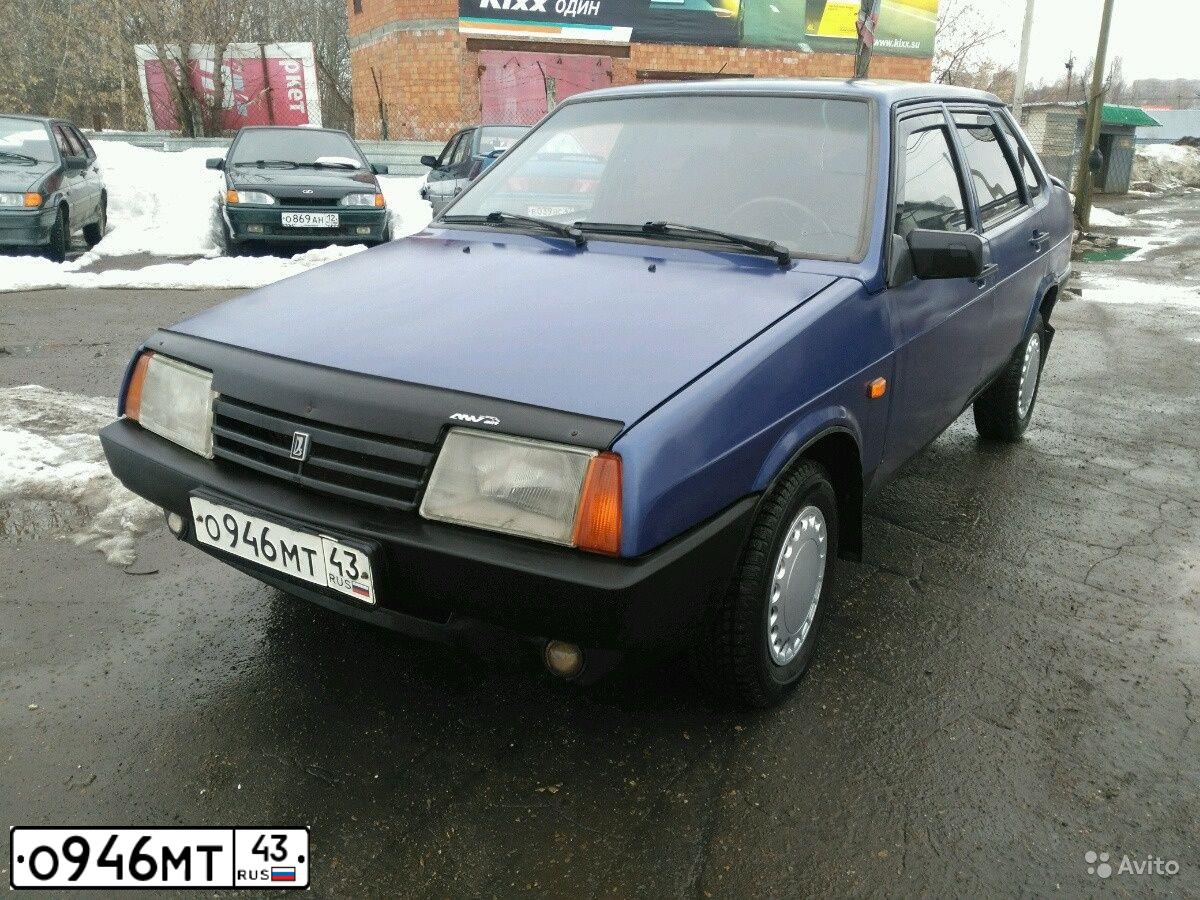 Фото автомобиля LADA 2109 SAMARA, 1997 — госномер Х484ХР43. Цвет: синий