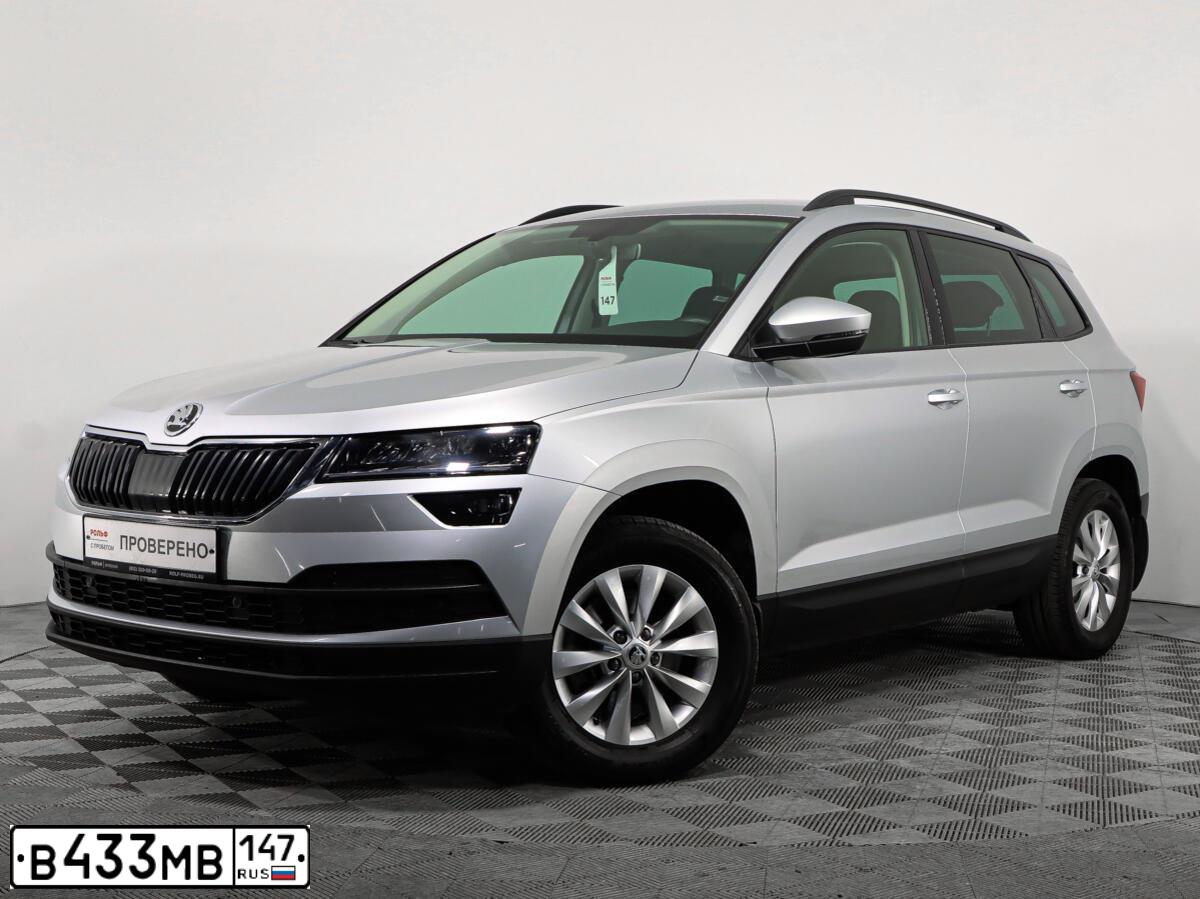 Фото автомобиля SKODA KAROQ, 2020 — госномер Р636ЕА977. Цвет: СЕРЫЙ