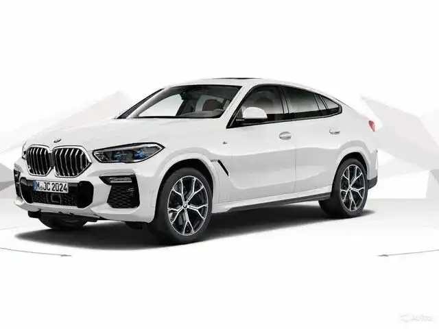 Фото автомобиля BMW X6, 2020 — госномер У257АЕ797. Цвет: Белый