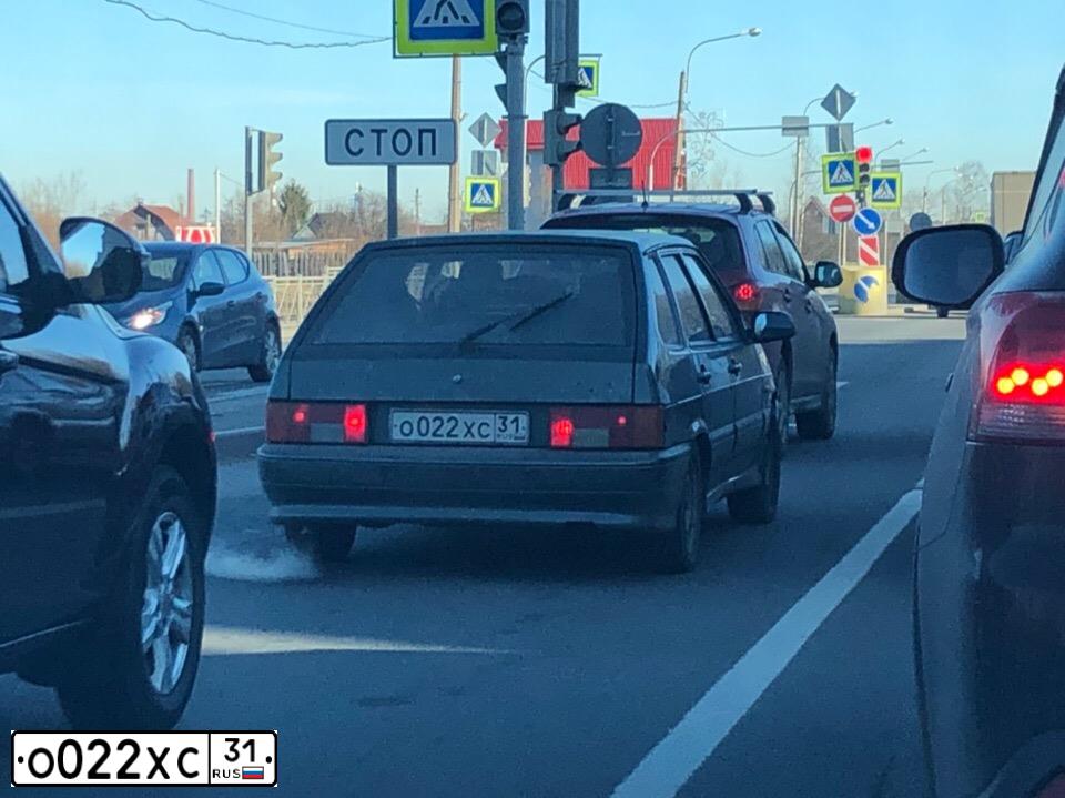Фото автомобиля LADA 2114 SAMARA, 2007 — госномер К532СХ31. Цвет: СЕРО-СИНЕ-ЗЕЛЕНЫЙ