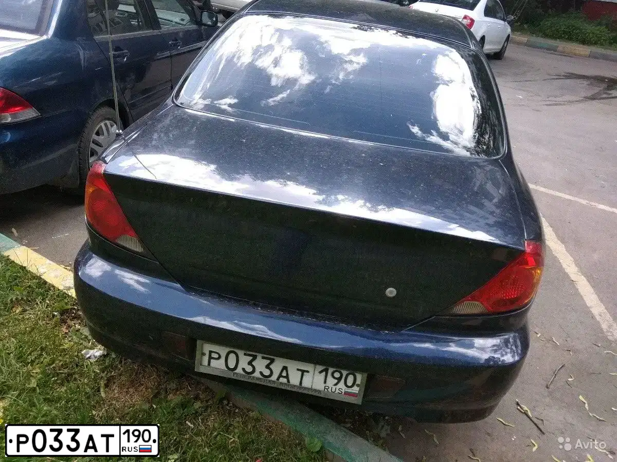 Фото автомобиля KIA SPECTRA, 2009 — госномер Р033АТ190. Цвет: СИНИЙ ТЕМНЫЙ