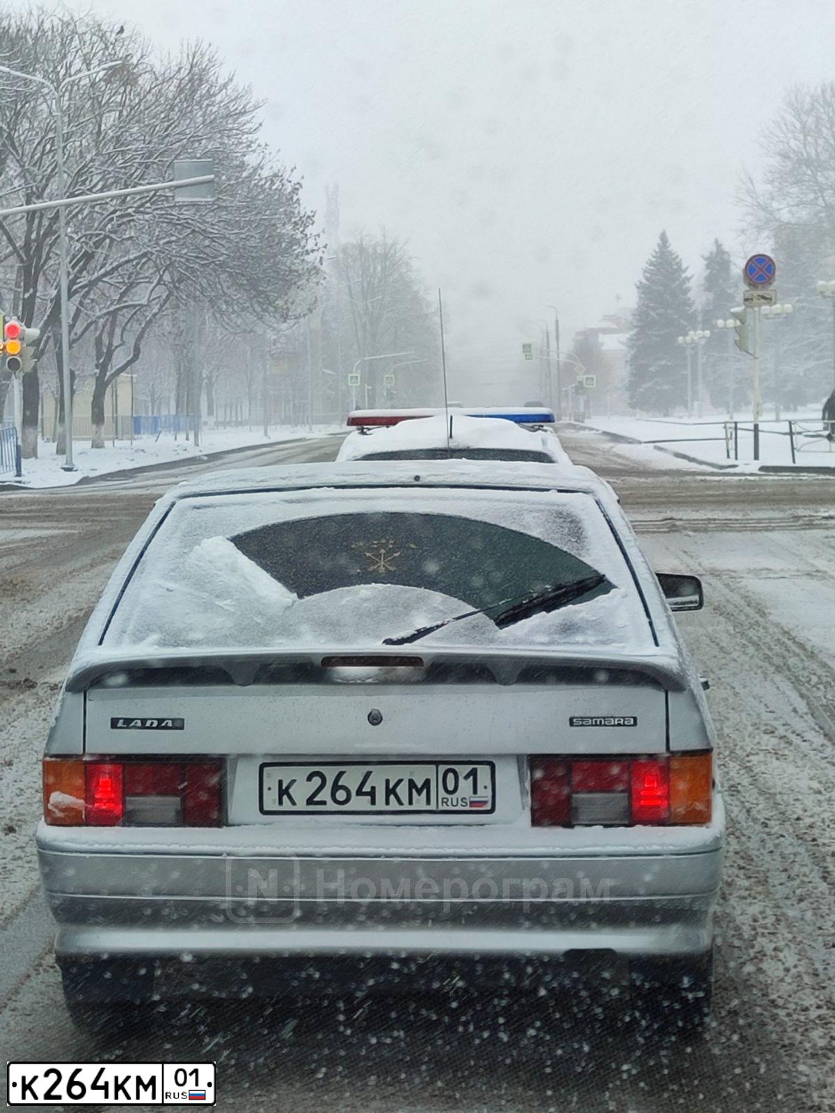 Фото автомобиля LADA 2114 SAMARA, 2012 — госномер К264КМ01. Цвет: СВЕТЛО СЕРЕБРИСТЫЙ МЕТАЛЛ