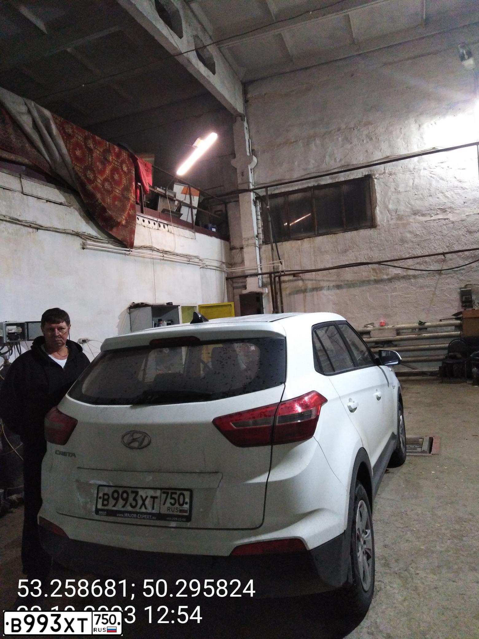 Фото автомобиля HYUNDAI CRETA, 2019 — госномер Х981АУ763. Цвет: Белый