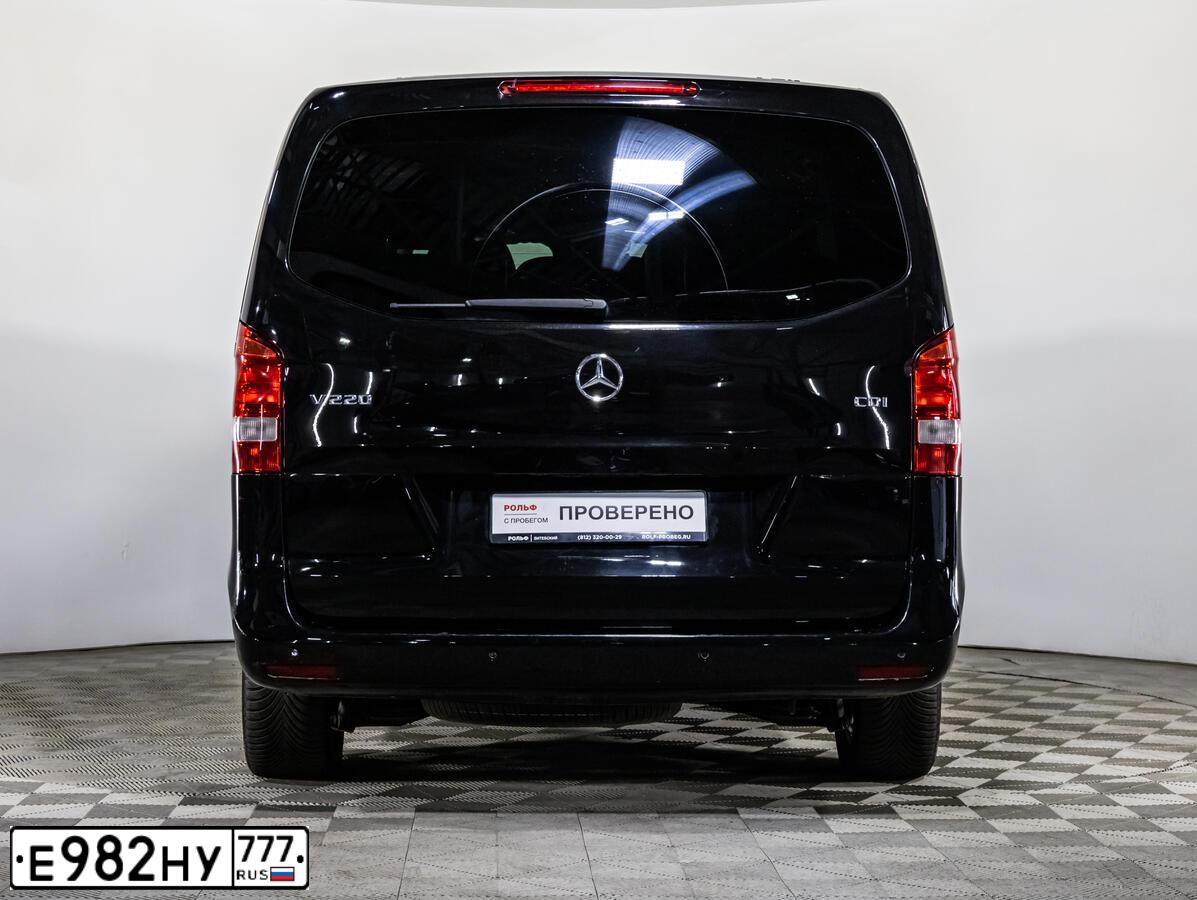 Фото автомобиля МЕРСЕДЕС-БЕНЦ V 220 CDI, 2015 — госномер Н490МС07. Цвет: ЧЕРНЫЙ