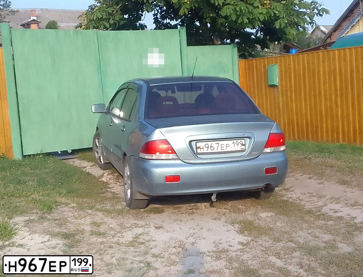 Фото автомобиля MITSUBISHI LANCER, 2006 — госномер К195МТ177