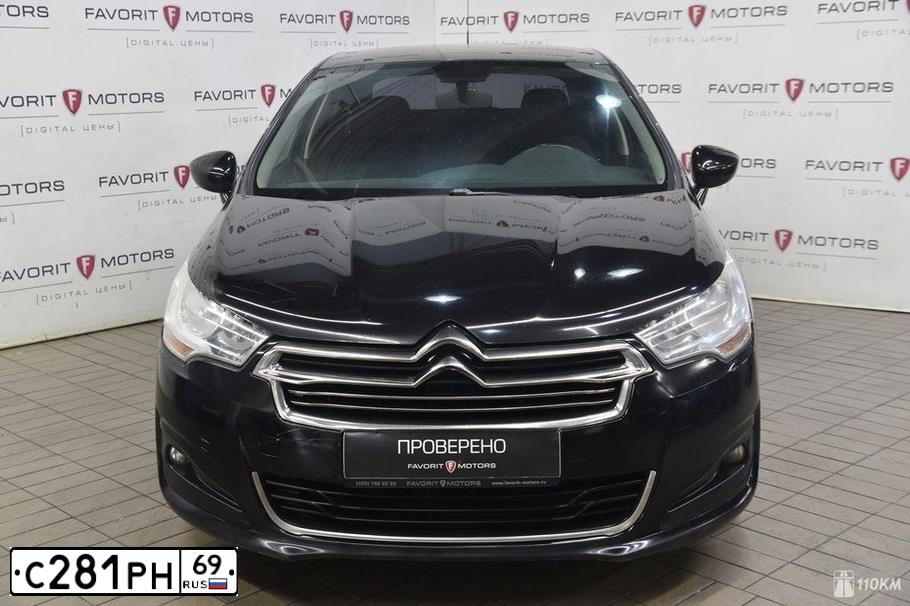 Фото автомобиля CITROEN C4, 2013 — госномер У686ЕЕ44. Цвет: ЧЕРНЫЙ