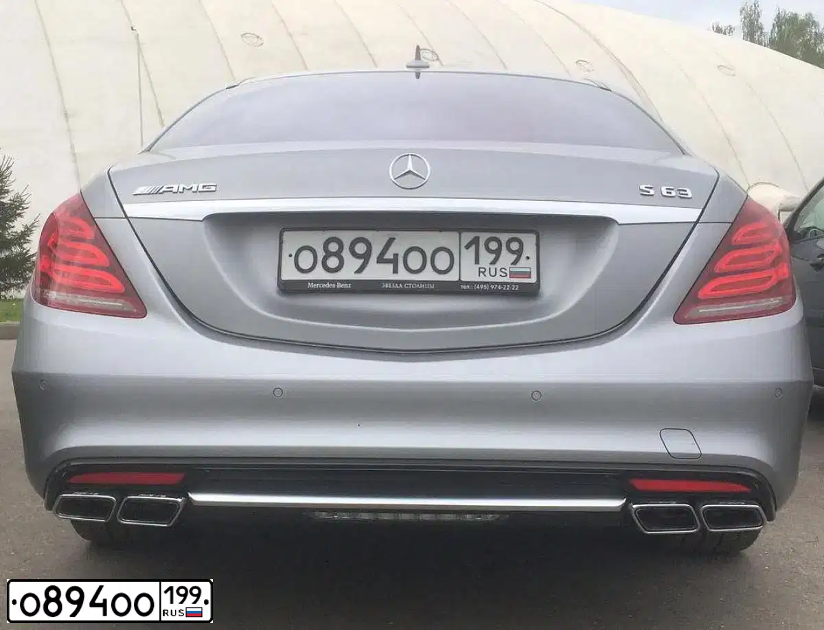 Фото автомобиля MERCEDES S-KLASSE, 2016 — госномер К310АЕ550. Цвет: Серый