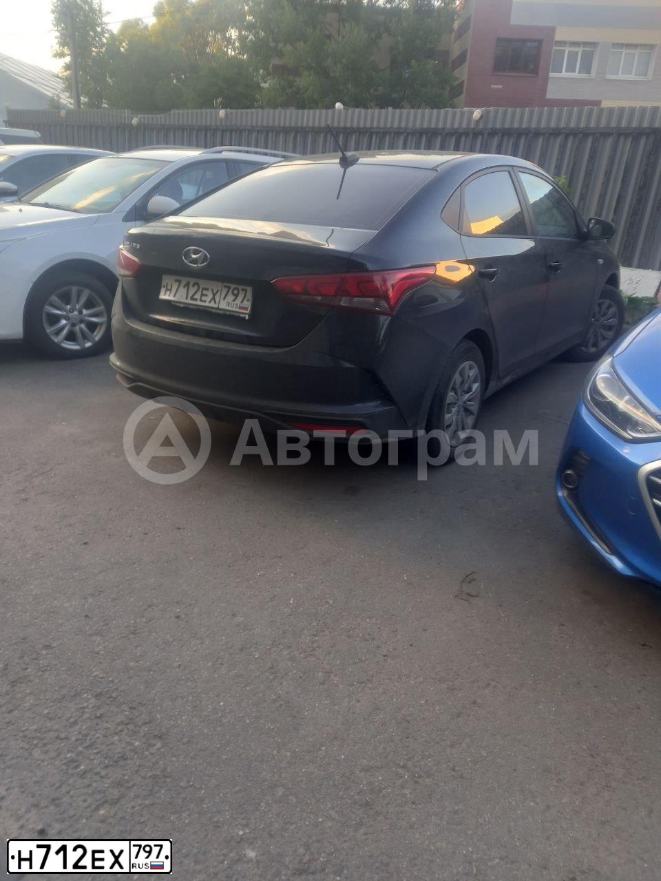 Фото автомобиля HYUNDAI SOLARIS, 2021 — госномер Н712ЕХ797